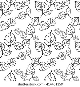 Vector seamless pattern. Flowers background