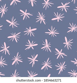 Vector seamless pattern from flowers. Delicate floral background for fashion prints. Great for themed decoration, textiles, wallpaper, packaging, paper.