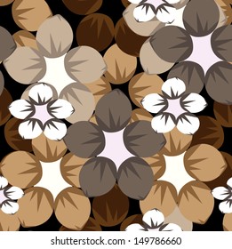 Vector seamless pattern flowers floral 
