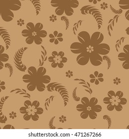 vector seamless pattern flowers and floral pattern illustration