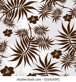vector seamless pattern flowers and floral pattern illustration