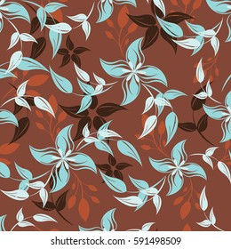 vector seamless pattern flowers and floral pattern illustration