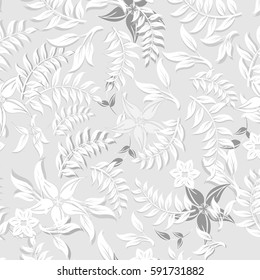 vector seamless pattern flowers and floral pattern illustration