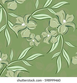 vector seamless pattern flowers and floral pattern illustration