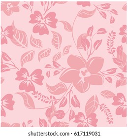 vector seamless pattern flowers and floral pattern illustration