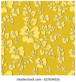 vector seamless pattern flowers and floral pattern illustration
