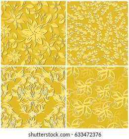 vector seamless pattern flowers and floral pattern illustration