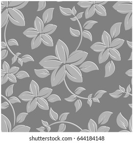 vector seamless pattern flowers and floral pattern illustration