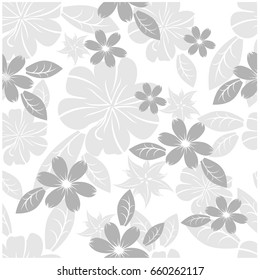 vector seamless pattern flowers and floral pattern illustration