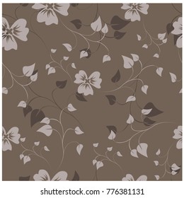 vector seamless pattern flowers and floral pattern illustration