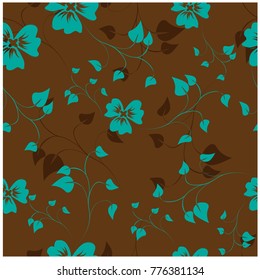 vector seamless pattern flowers and floral pattern illustration