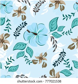vector seamless pattern flowers and floral pattern illustration