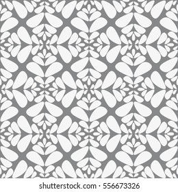 Vector seamless pattern with flowers. Modern stylish texture. Stylized floral background.