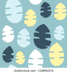 Vector seamless pattern with flowers. Scandinavian style. Cute floral print