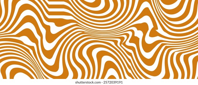 Vector Seamless Pattern with Flowing Salted Caramel. Abstract Sweet Texture. Creative Food Background for Packaging Design and Advertisement