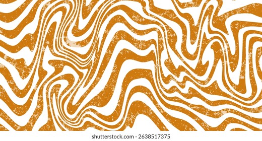 Vector Seamless Pattern with Flowing Salted Caramel. Abstract Sweet Texture. Creative Food Background for Packaging Design and Advertisement