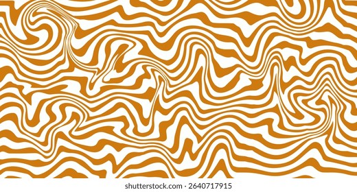Vector Seamless Pattern with Flowing Salted Caramel. Abstract Sweet Texture. Creative Food Background for Packaging Design and Advertisement