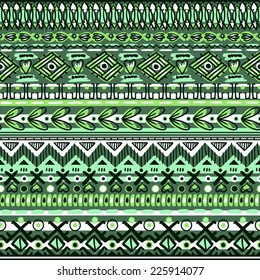 vector seamless pattern with folk ornaments