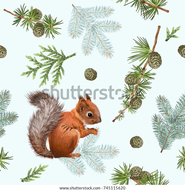 squirrel wrapping paper