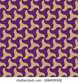 Vector seamless pattern in the form of a large number of a shuriken star in purple and gray colour