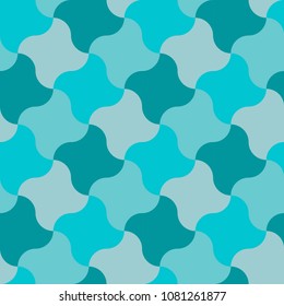 Vector seamless pattern in the form of a shuriken star