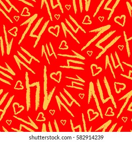 Vector Seamless Pattern with fourteen shapes. Napkin background with seamless pattern