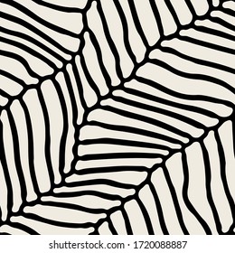 Vector seamless pattern. Free form organic shapes. Stylish structure of natural objects. Hand drawn abstract background. Can be used as swatch in Illustrator. Monochrome spotty print.