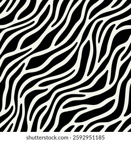 Vector seamless pattern. Free form organic shapes. Stylish smooth weaving structure. Natural rounded spots. Hand drawn abstract background. Can be used as swatch. Monochrome smooth spotty print.
