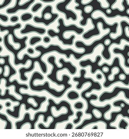 Vector seamless pattern. Free form organic shapes. Stylish structure of natural spots. Hand drawn abstract background. Can be used as swatch. Creative spotty print.