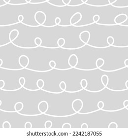 Vector seamless pattern, freehand line. Cute design for textile, wallpaper, wrapping paper.