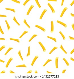 vector seamless pattern with fries