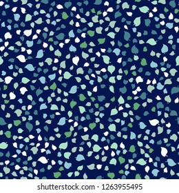 Vector seamless pattern fromgreen leaves.  Trendy colors. Floral cute background for fabric, cloth design, book covers, manufacturing, wallpapers, print, gift wrap and scrapbooking.