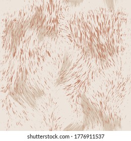 Vector seamless pattern with fur texture.  