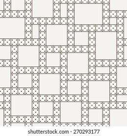 Vector seamless pattern of the gaming dice or dominoes