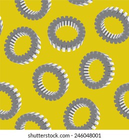 Vector seamless pattern with gears