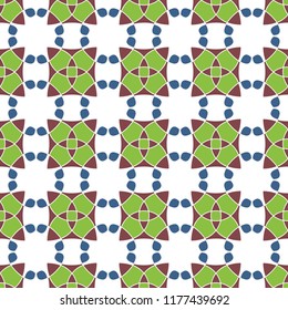 Vector seamless pattern geometric