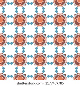 Vector seamless pattern geometric
