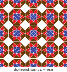 Vector seamless pattern geometric