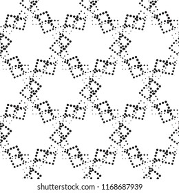Vector seamless pattern, geometric background black and white.