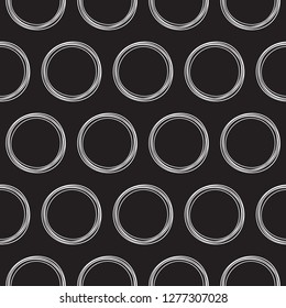 Vector seamless pattern, geometric background Black and white