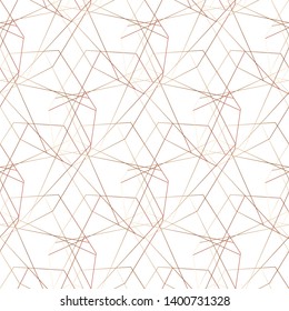 Vector seamless pattern. Geometric background. Abstract geometric pattern. Golden texture.Seamless geometric pattern