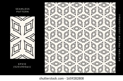 Vector Seamless Pattern, Geometric Seamless Pattern, Pattern Background, Abstract Seamless Pattern Background.