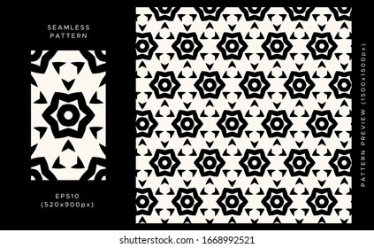 Vector Seamless Pattern, Geometric Seamless Pattern, Pattern Background, Abstract Seamless Pattern Background.
