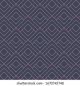 Vector seamless pattern. Geometric background with triangles and lines. Abstract geometric pattern. Pink texture.Seamless geometric pattern. EPS 10.