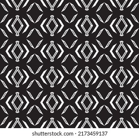 Vector seamless pattern. Geometric background Abstract geometric pattern. black and white, monotone. design for carpet, wallpaper, textile, 