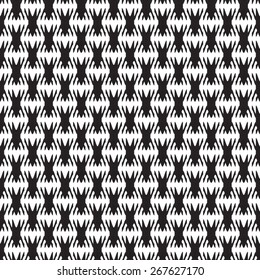 Vector seamless pattern, geometric background Black and white