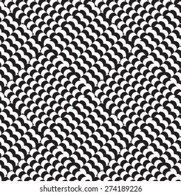 Vector seamless pattern, geometric background Black and white
