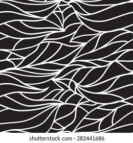 Vector seamless pattern, geometric background Black and white