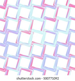 Vector seamless pattern. Geometric background with rhombus. 