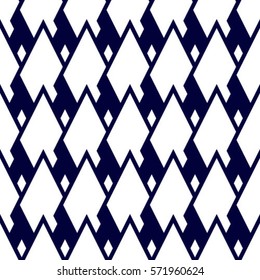Vector seamless pattern. Geometric background with rhombus. 
